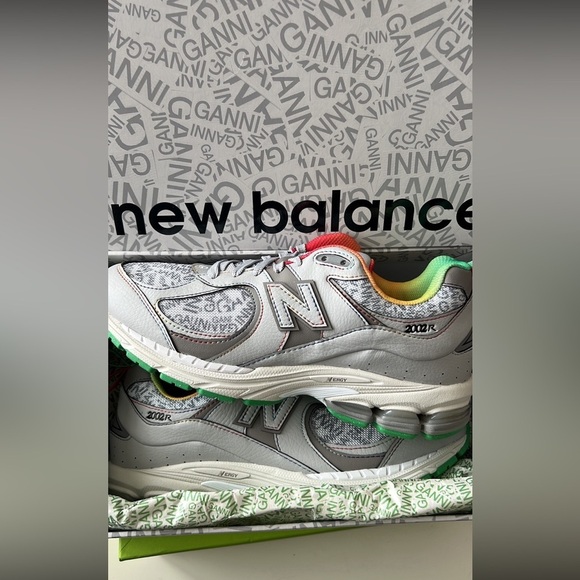 New Balance 2002R Ganni Rain Cloud Collab RARE Size 9.5 Men’s/ size 11 Women’s - Picture 6 of 8